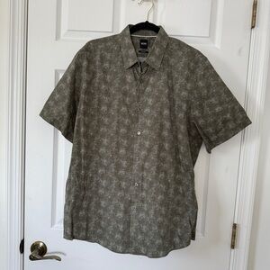 Boss Green Casual Button Down Shirt with Relaxed Fit XL